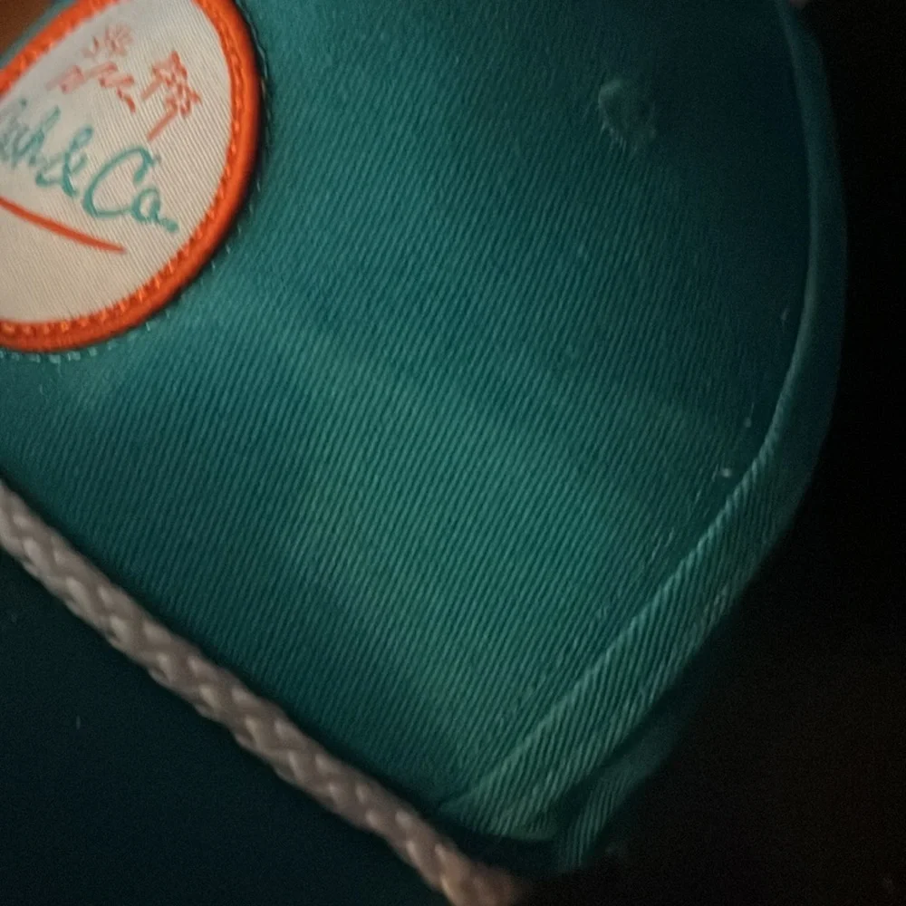 Cash and Co little kid teal surf snap back hat some signs of wear see pics M/L.